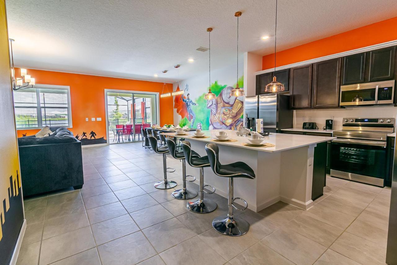 Luxury 12 Bedrooms Pool House 10 Min To Disney4630 Kissimmee Esterno foto