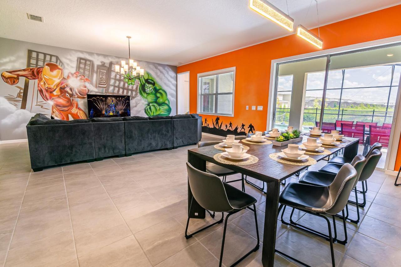 Luxury 12 Bedrooms Pool House 10 Min To Disney4630 Kissimmee Esterno foto